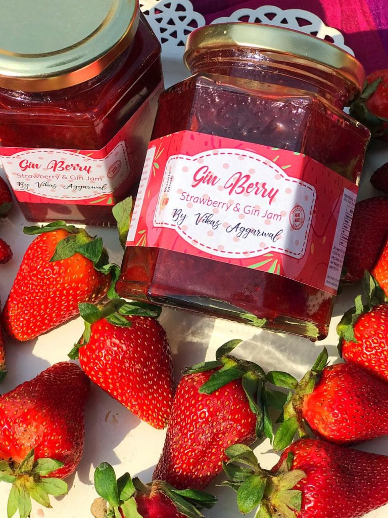 Gin Berry : Strawberry & Gin Jam by Masala Monk