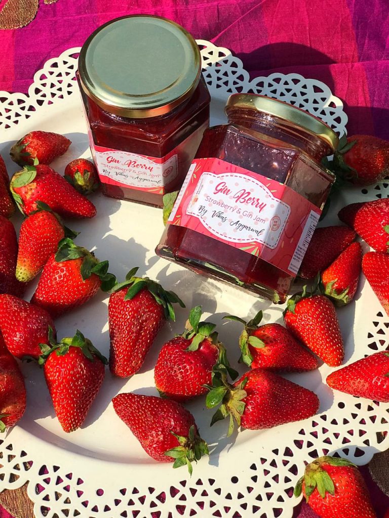 Gin Berry : Strawberry & Gin Jam by Masala Monk